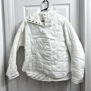 M lightweight packable pullover puffer jacket
